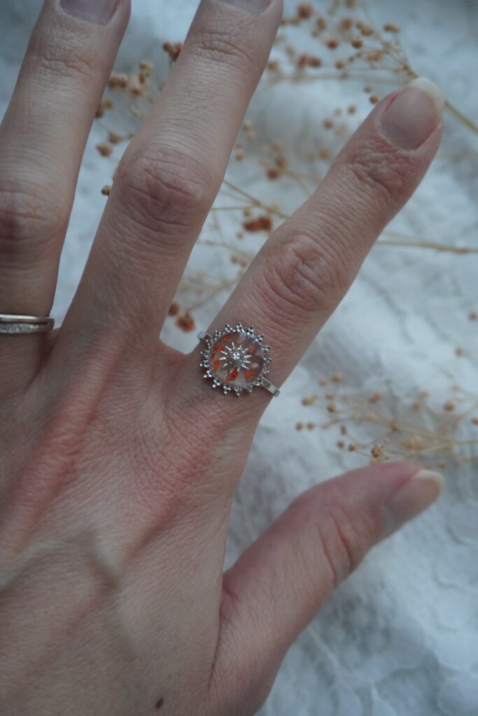 bague soleil argent 1